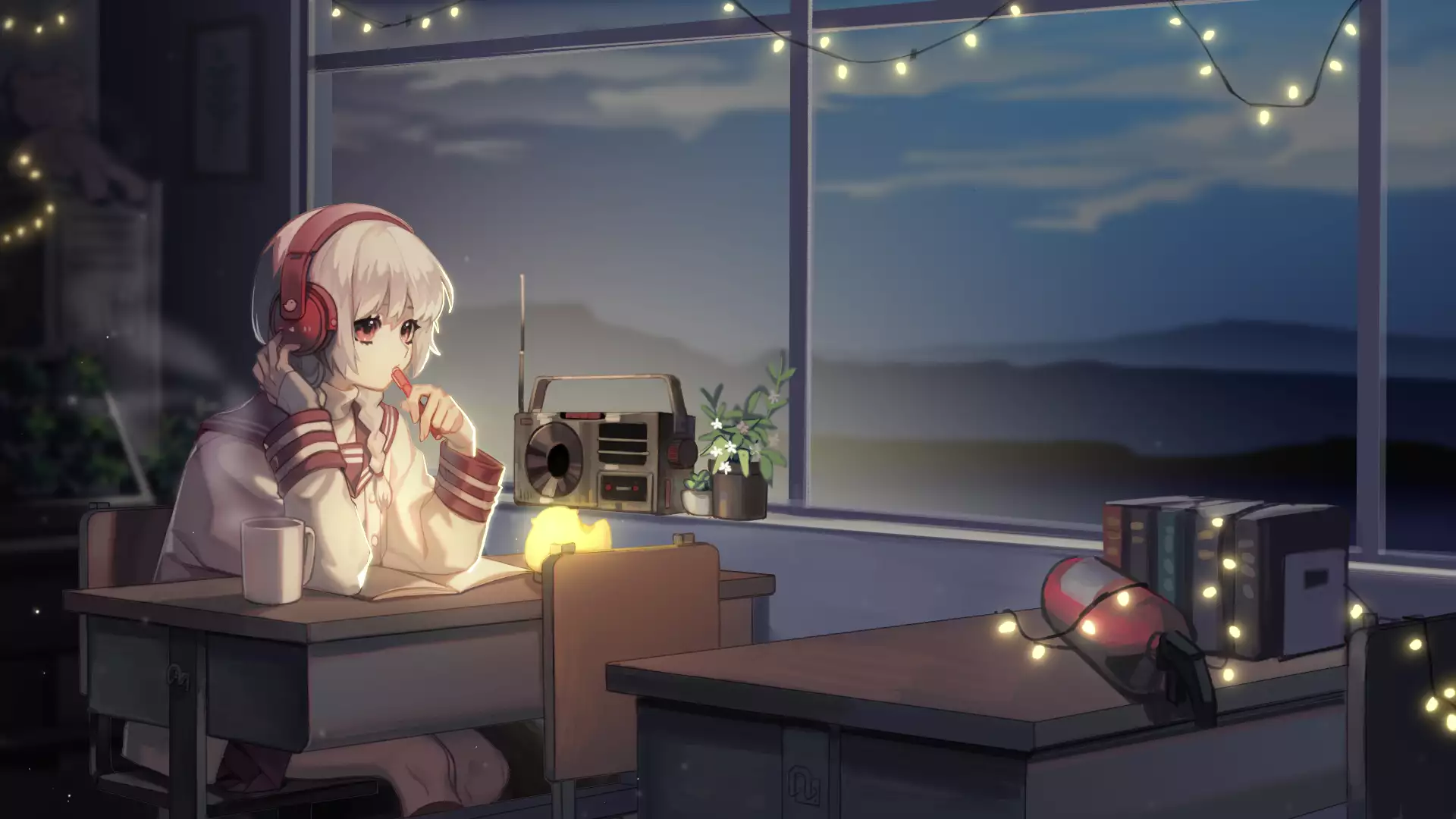 Картинка Anime Girl Headphones
