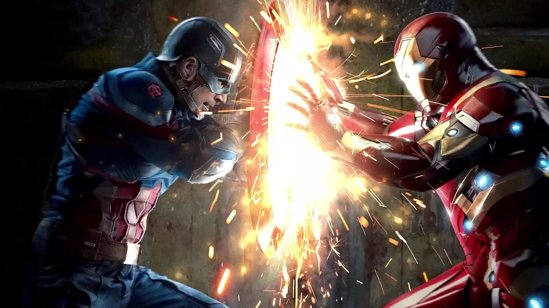 Картинка Captain America VS Iron Man