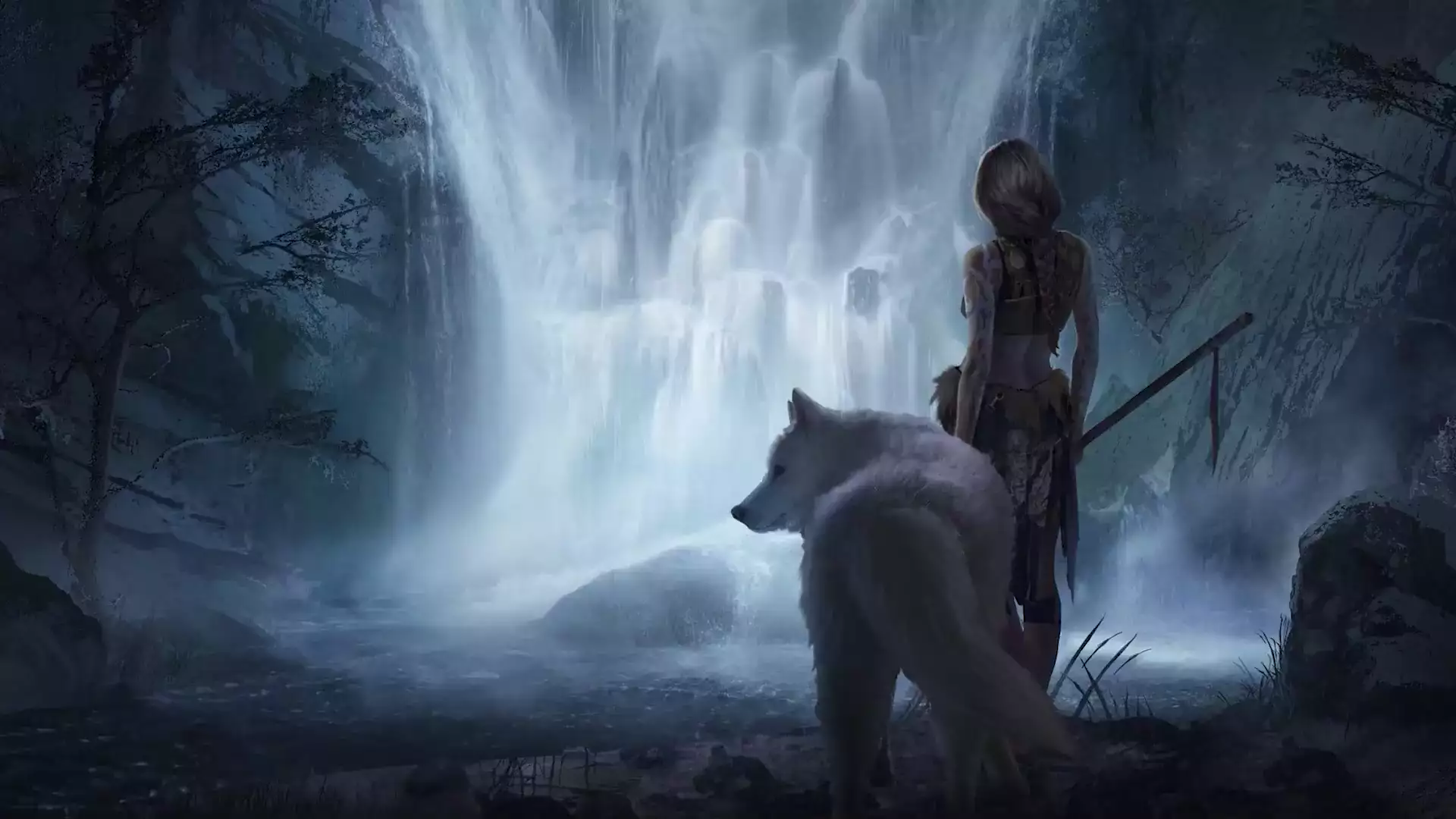 Картинка Princess Mononoke Waterfall