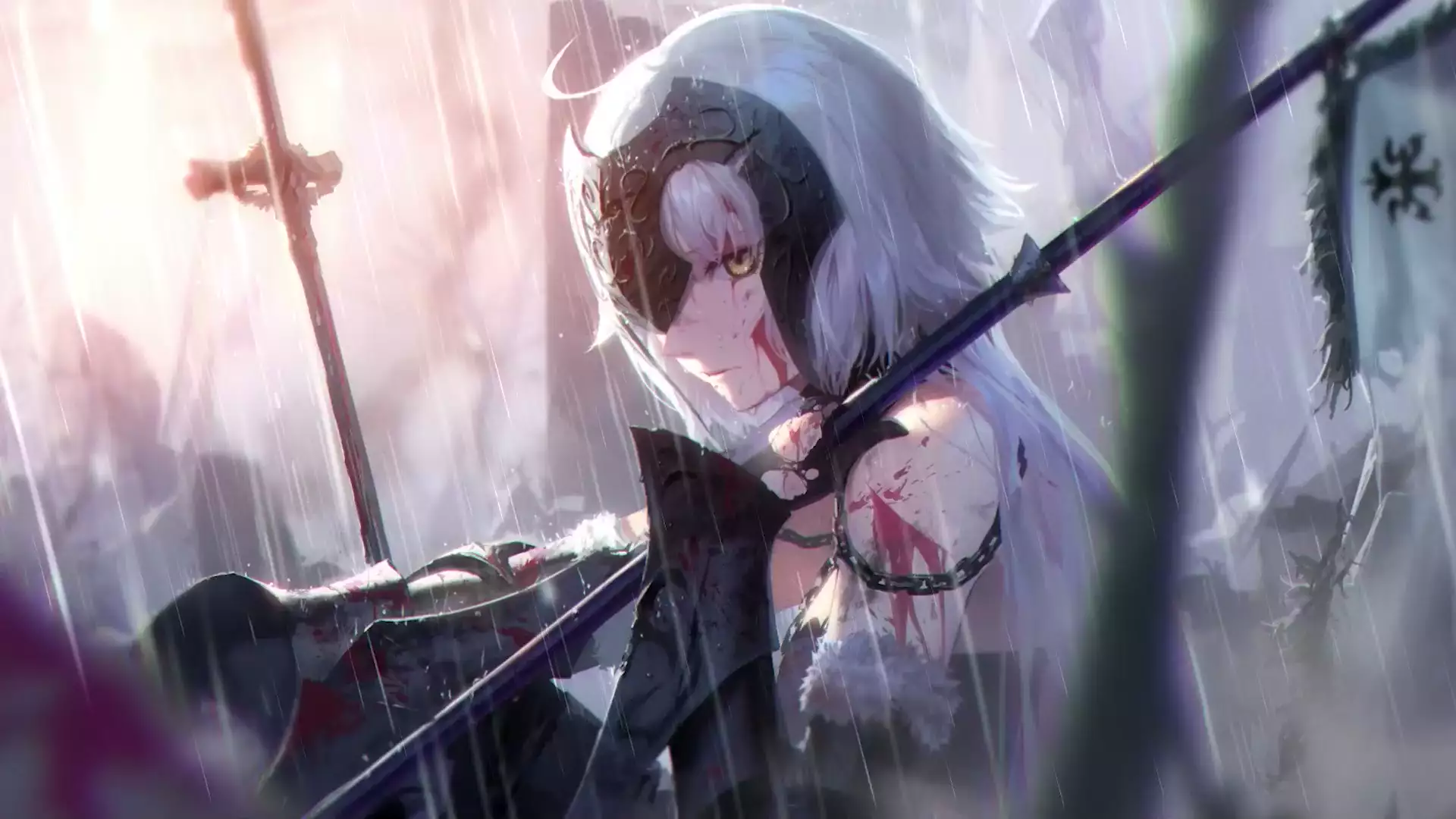 Картинка Jeanne d'Arc Alter in the Rain