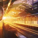 Видео обои Железнодорожный вокзал