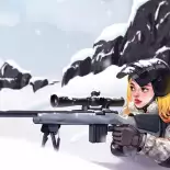 Видео обои A girl with a sniper rifle