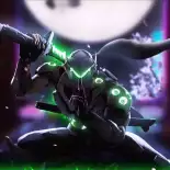 Видео обои Genji neon