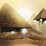 Видео обои Pyramid Spaceships