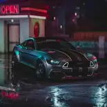 Видео обои Ford Mustang GT Neon