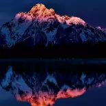 Видео обои Glow Sunset Mountain