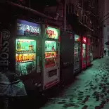 Видео обои Зимняя японская аллея