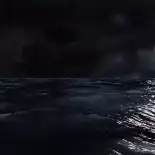 Видео обои Море под луной