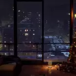 Видео обои Зима в Нью-Йорке