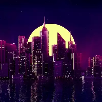 Отражение ночного города