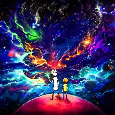 Rick and Morty the universal twinkle of stars