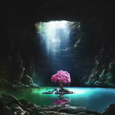 Дерево в пещере